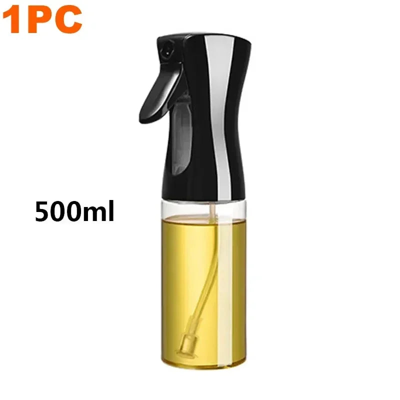 Frasco Spray de Óleo (200/300/500ml) – Para Azeite, Vinagre e Molho de Soja – Ideal para Cozinha, Culinária, Camping e Confeitaria