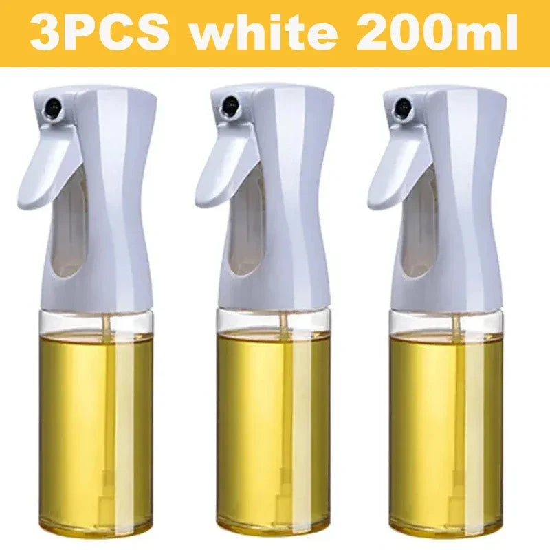 Frasco Spray de Óleo (200/300/500ml) – Para Azeite, Vinagre e Molho de Soja – Ideal para Cozinha, Culinária, Camping e Confeitaria