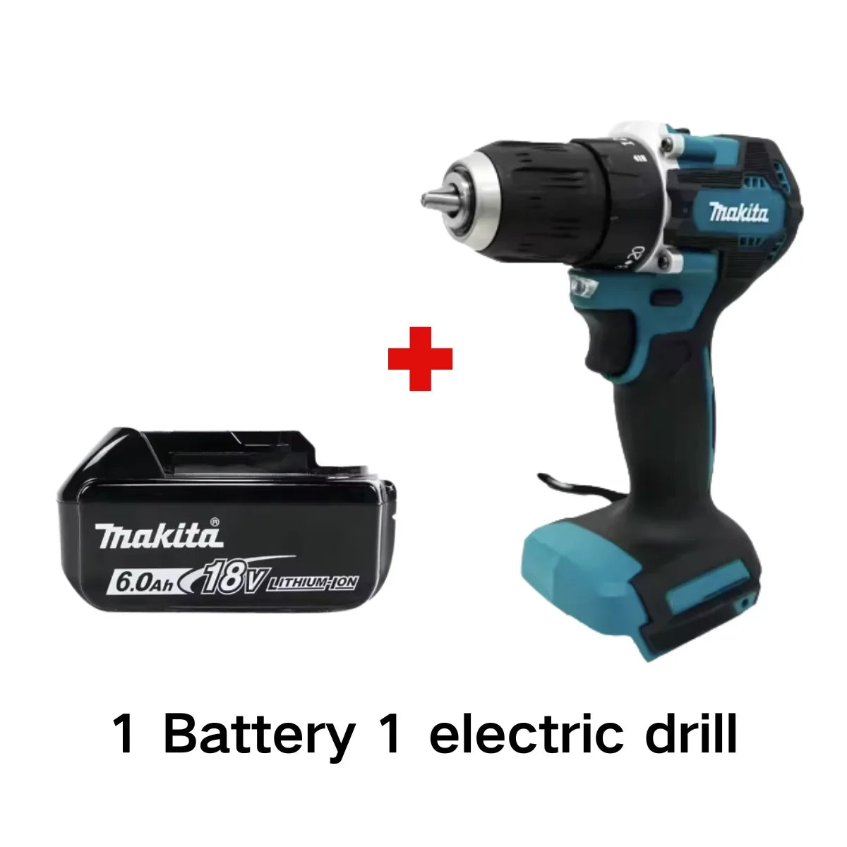 Makita DDF487 10mm brushless 18V lithium rechargeable impact drill household hand drill high torque electric screwdriver