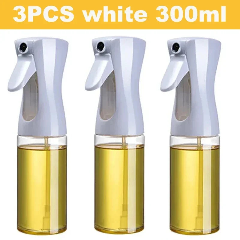 Frasco Spray de Óleo (200/300/500ml) – Para Azeite, Vinagre e Molho de Soja – Ideal para Cozinha, Culinária, Camping e Confeitaria